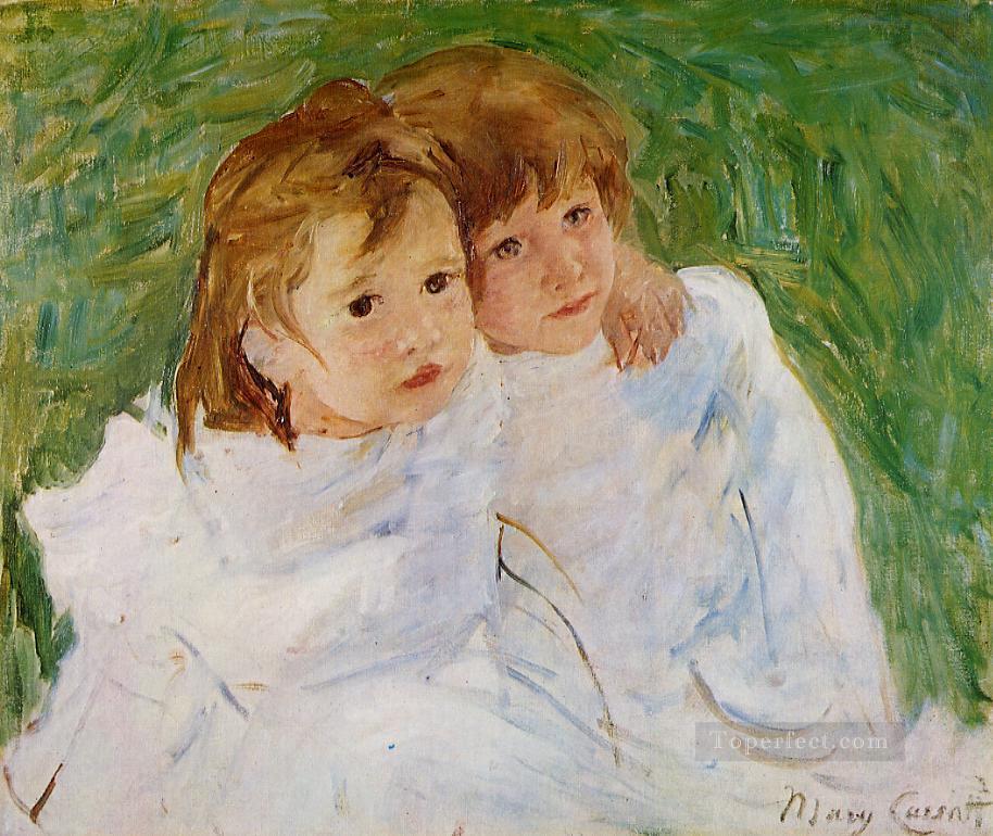 The Sisters mothers children Mary Cassatt Oil Paintings